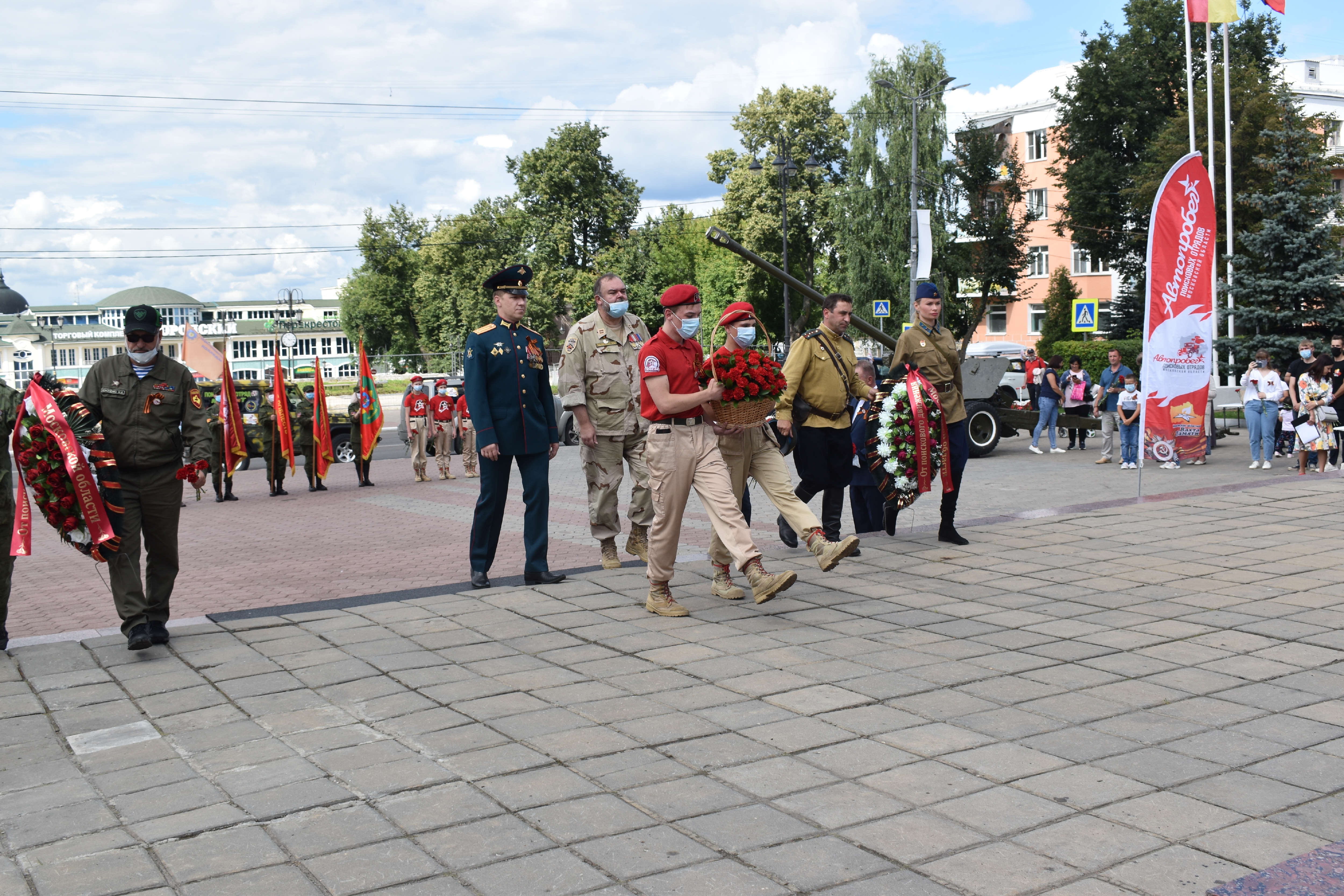 Автопробег поисковых отрядов Подмосковья совершил остановку в Ногинске