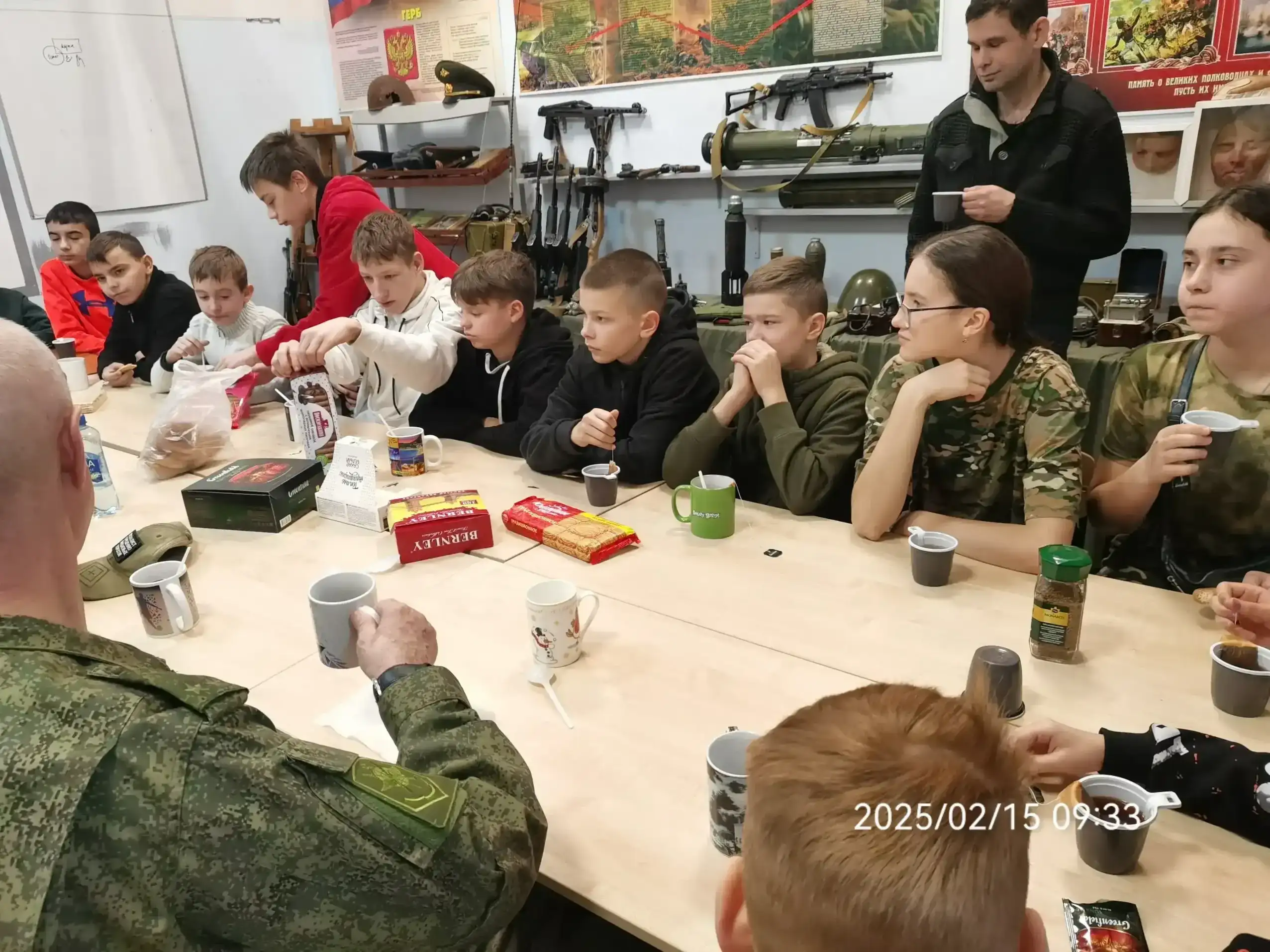 15 февраля 2025 года была проведена встреча воспитанников МПК «Слава» с участниками СВО и ветераном войны в Афганистане