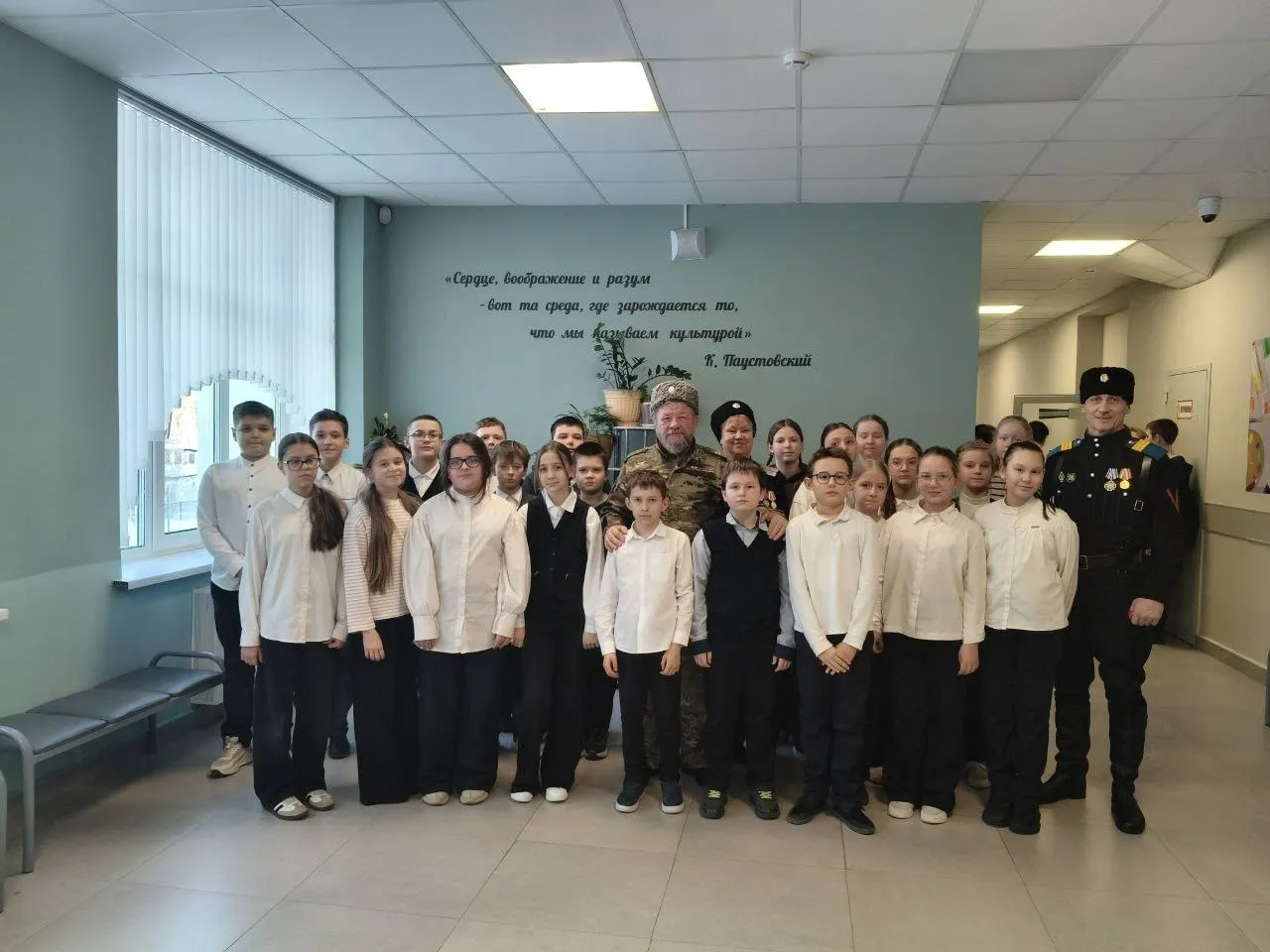 4 февраля 2026 года в ЦО № 8 в новом казачьем 5 «А» классе состоялся первый урок истории, посвящённый освобождению Сталинграда