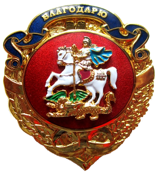 Знак Губернатора Московской области «БЛАГОДАРЮ»
